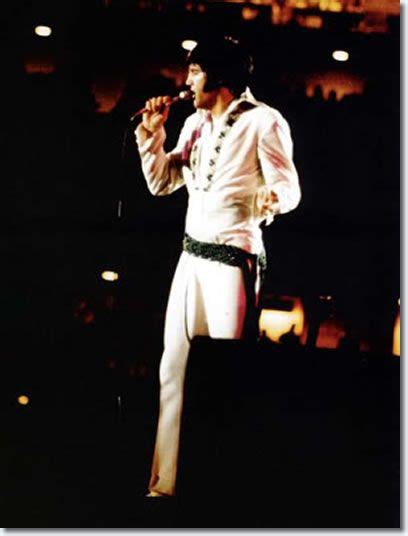 Elvis Wearing The Green Leaf Jumpsuit Houston Astrodome February