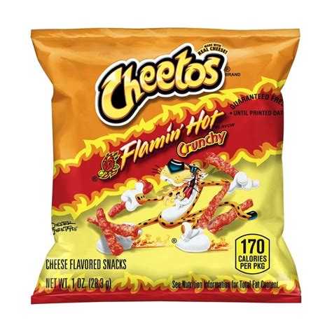 Cheetos Crunchy Flamin Hot Cheese Flavored Snacks Ounce Pack Of Picclick Uk