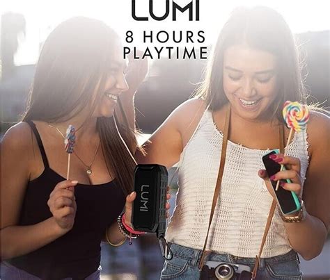 Lumi Bluetooth Speaker Ipx Waterproof Portable Speaker Black