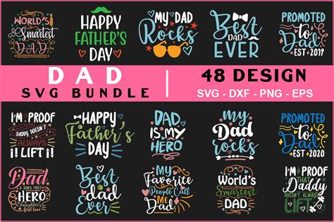 DAD Svg Bundle T Shirt Design By Teewinkle TheHungryJPEG