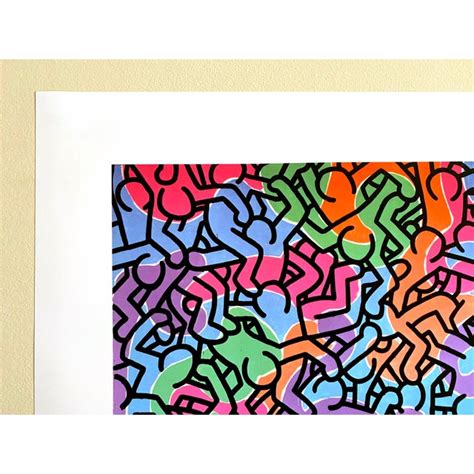 Keith Haring Foundation Pop Art Lithograph Print Untitled Pastel