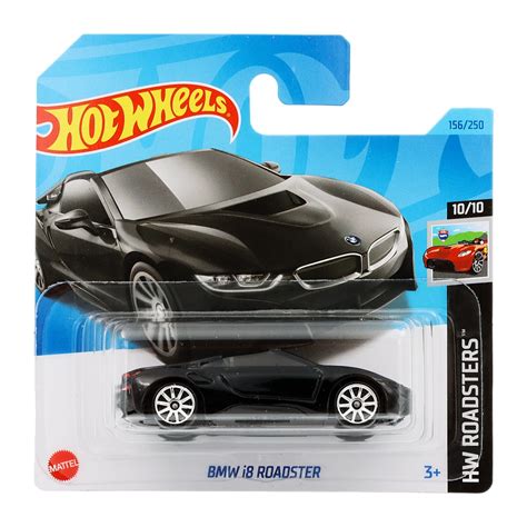 Количка Hot Wheels BMW i8 Roadster Метал Черен 1 64 eMAG bg