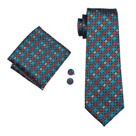 Colored Squares Tie Pocket Square And Cufflinks Set Beautiful Ties At Unbelievable Prices