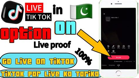 Tik Tok Par Live Option Kas On Kara How To Go Live On Tiktok In