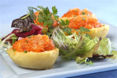 Patatas rellenas de cebolla y sobrasada Gurmé