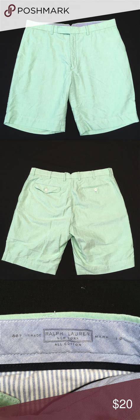 Polo By Ralph Lauren Light Green Shorts Sz 35 A1 Green Shorts