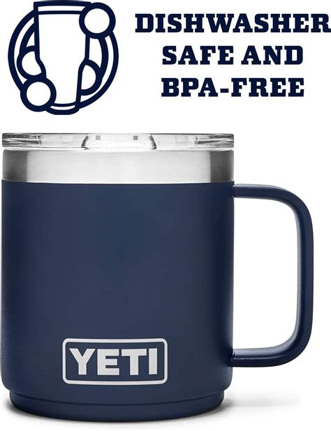 YETI Rambler Taza apilable de 10 onzas aislada al vacío acero