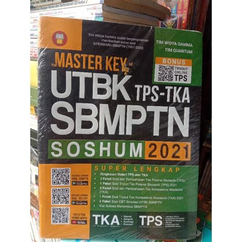 Jual BUKU SOAL SOAL ULANGAN MASTER KEY UTBK TPS TKA SBMPTN SOSHUM 2021