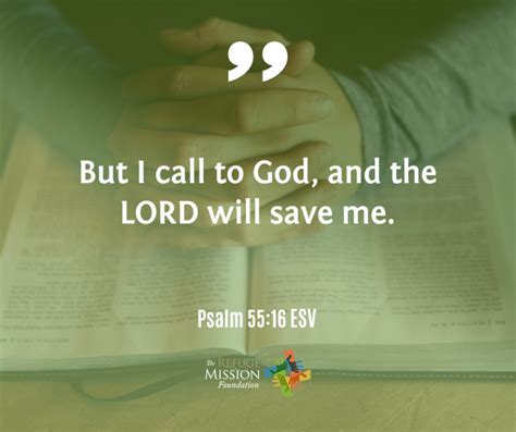 Psalm 55 16 The Refuge Mission Foundation