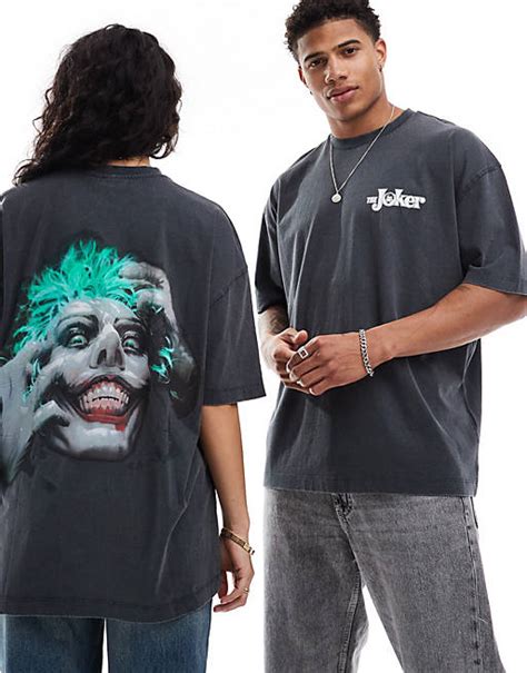 Asos Design Unisex Oversized T Shirt With The Joker Graphic Prints In