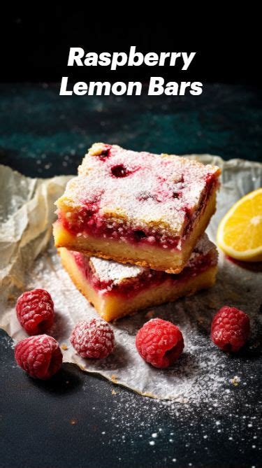 Raspberry Lemon Bars Tangy And Sweet Dessert