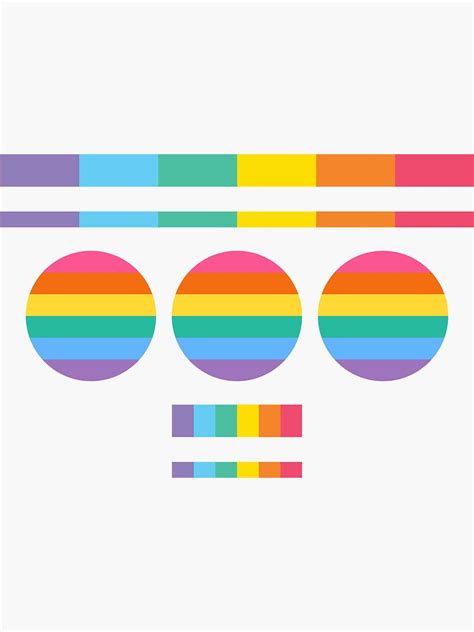 Subtle Multiple Gay Pride Flags Pack Sticker By Thefrshmachine