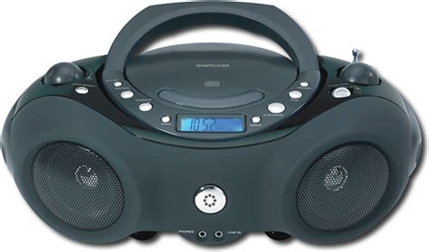 Best Buy Memorex Portable Cdcd Rrw Boombox With Amfm Radio Black Mp3851blk