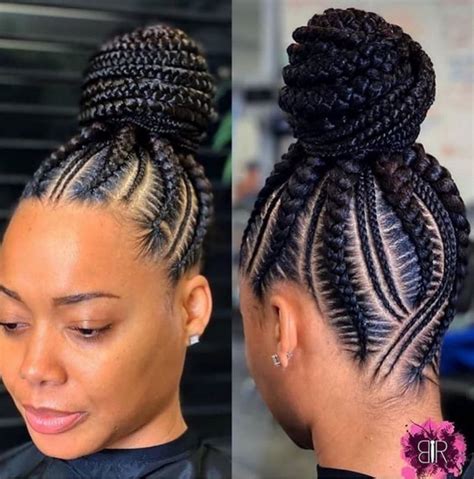 Easy Stunning Cornrow Braid Updo For Beginners