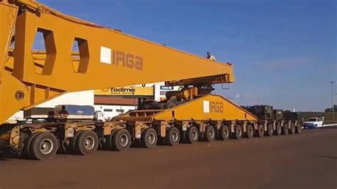 Carreta Gigante Transportando Rotor Na BR163 Sinop MT YouTube