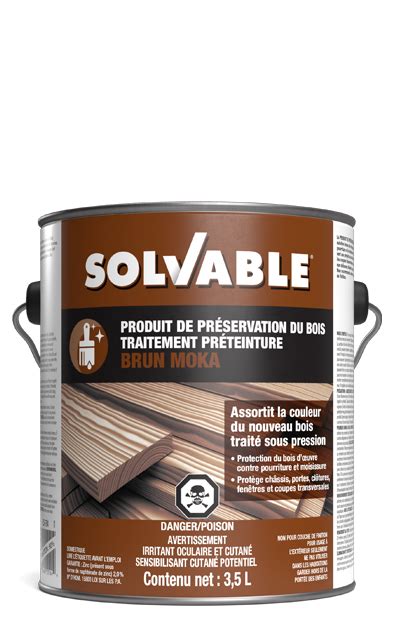 Mocha Brown Wood Preservative Made In Canada Solvable