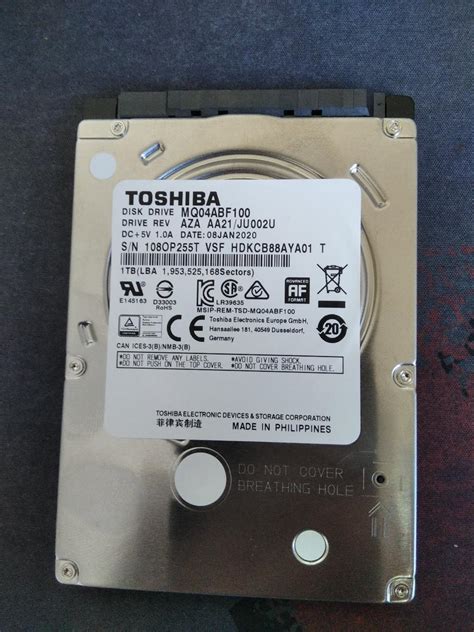 HDD 2 5 1TB TOSHIBA MQ04ABF100 Aukro