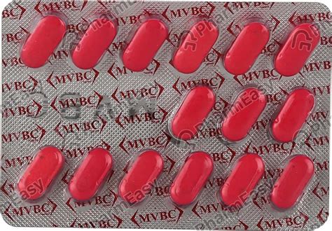 Mvbc Strip Of 15 Tablets Uses Side Effects Price Dosage And Composition Pharmeasy