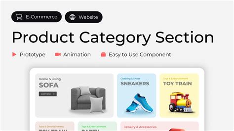 E Commerce Product Category Section Figma