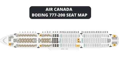 Boeing 777-200 Seat Map With Airline Configuration