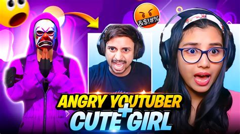 Angry Youtuber Cute Girl In My Game 🥵 On Live Call Me Hacker 😯 Garena