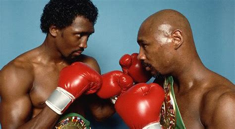 Marvin Hagler Vs Thomas Hearns Fighting Pose Reemus Boxing