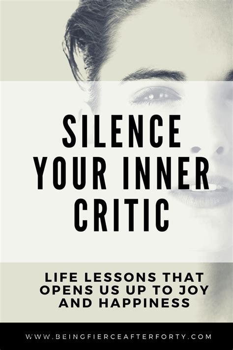 Self Help Silence Your Inner Critic Inner Critic Self Help