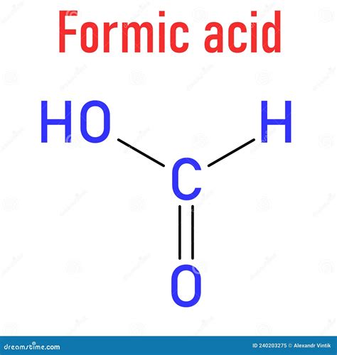 Molécule D acide Formique Présent Dans Le Venin De Fourmi Et Dans L