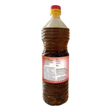 Patanjali Kachi Ghani Mustard Oil(Edible Oil) (E) 1 ltr - Buy Online