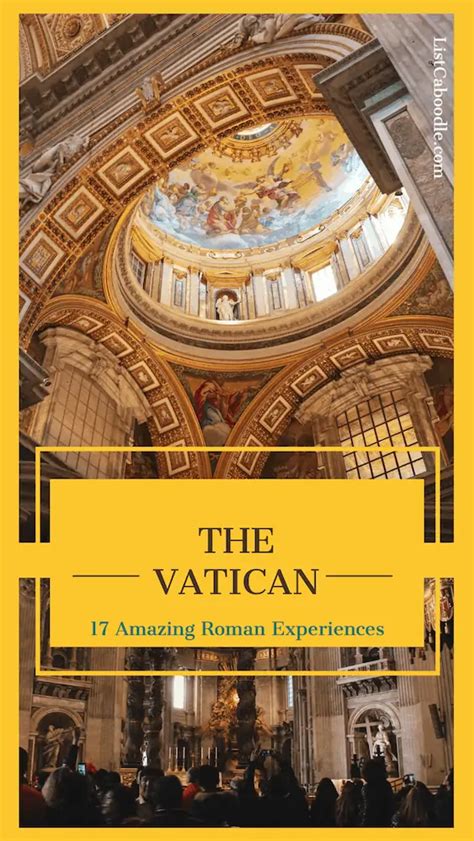 amazing roman experiences   rome listcaboodle