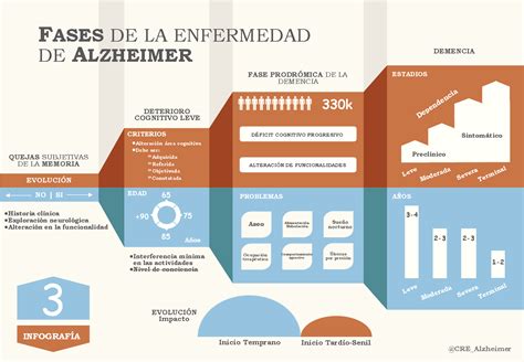 Fases del Alzheimer infografia infographic health TICs y Formación