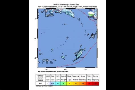 Bmkg Aktivitas Deformasi Batuan Laut Banda Kembali Picu Gempa M 6 0