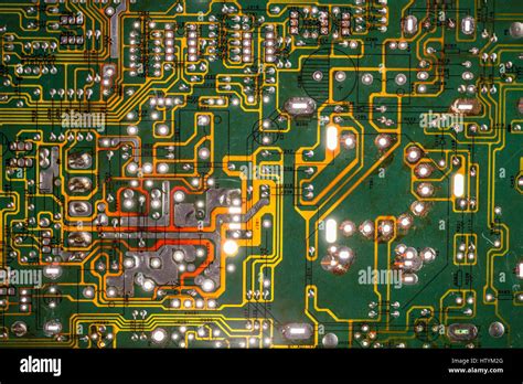 Abstract Background With Old Computer Circuit Board Stock Photo Alamy