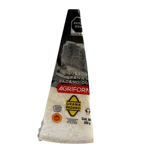 Queso Parmesano Grana Padano Agriform Pieza 500 G La Texana