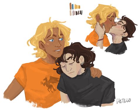 Solangelo Fanart Kiss 13 0 annabeth chase annabeth halfblood chase ...