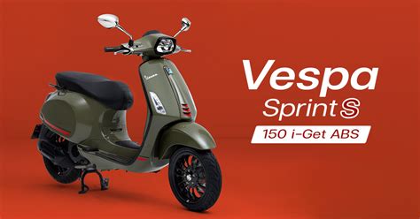 Vespa Sprint S 150 i Get ABS ราคาเรม 1 36 แสนบาท สกตเตอรดไซน