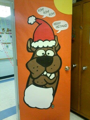 Its Scooby Claus Roh Roh Roh Scooby Doo Classroom Door For