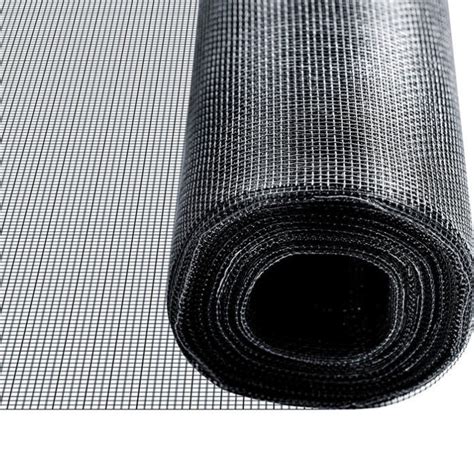 PVC Coated Grey Color Fibreglass Insect Screen Plain Weave Fly Screen