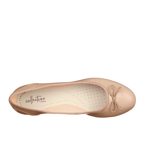 Clarks Couture Bloom Nude Patent Premium Shoes Shoes