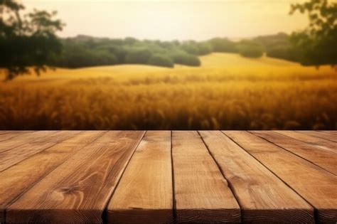 Fondo De Mesa De Madera Foto Premium