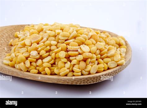 Toor Dal Famous Indian Legume Also Called Yellow Pigeon Peas Stock