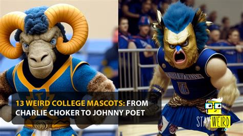 13 Weird College Mascots: From Charlie Choker To Johnny Poet - Stay Weird