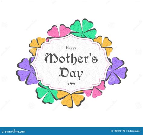 `i Love You Mom` Mothers Day Graphics Stock Illustration