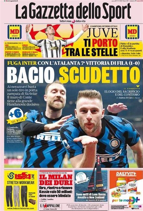 Gazzetta Dello Sport Bacio Scudetto