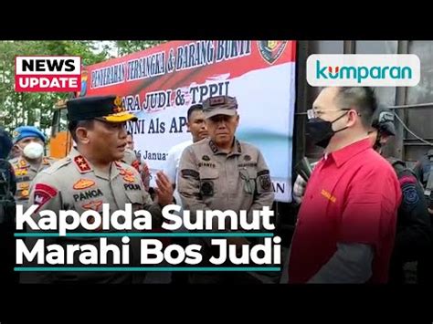 Kapolda Sumut Bentak Bos Judi Apin BK Kenapa Kamu Nyebut Nama Saya