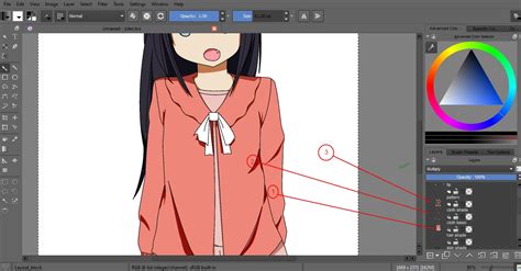 Anime Style Drawing With Krita Part 3 Pakaian
