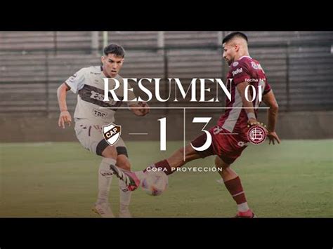 COPA PROYECCIÓN PLATENSE 1 LANUS 3 YouTube