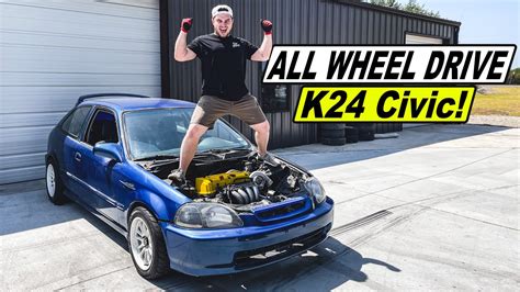 Huge Update On My Awd Swapped K Honda Civic Youtube