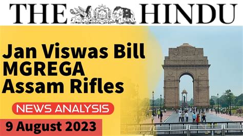 August The Hindu Newspaper Analysis Upsc Editorials Current