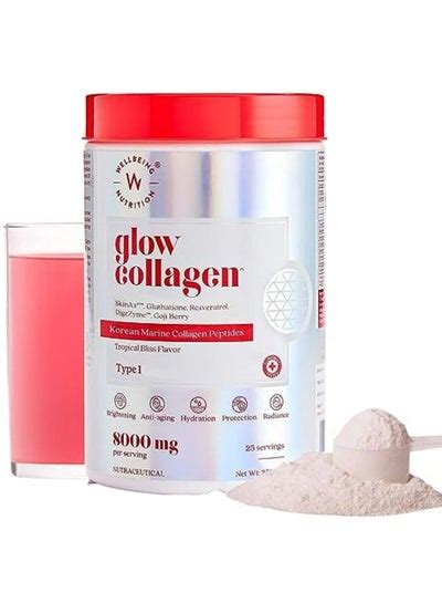 Glow Collagen Korean Marine Collagen Peptides With Skinax² Glutathione